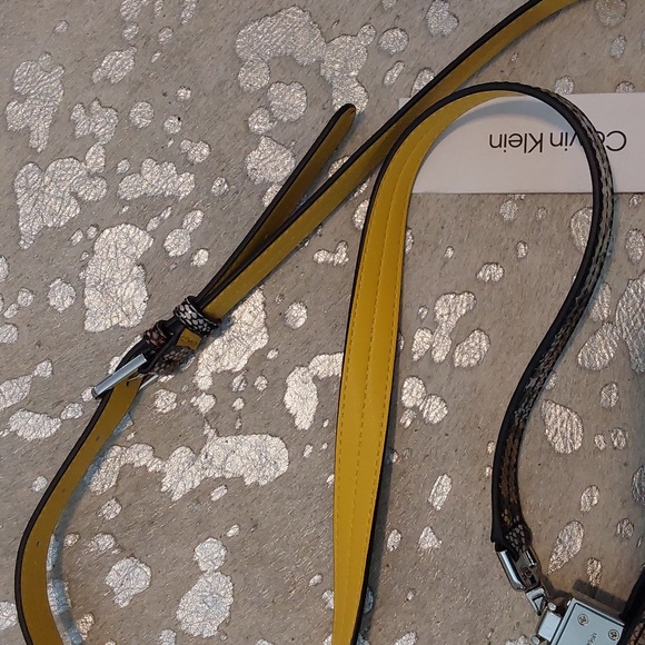 NWT Snakeskin print Calvin Klein Satchel - Picture 3 of 6